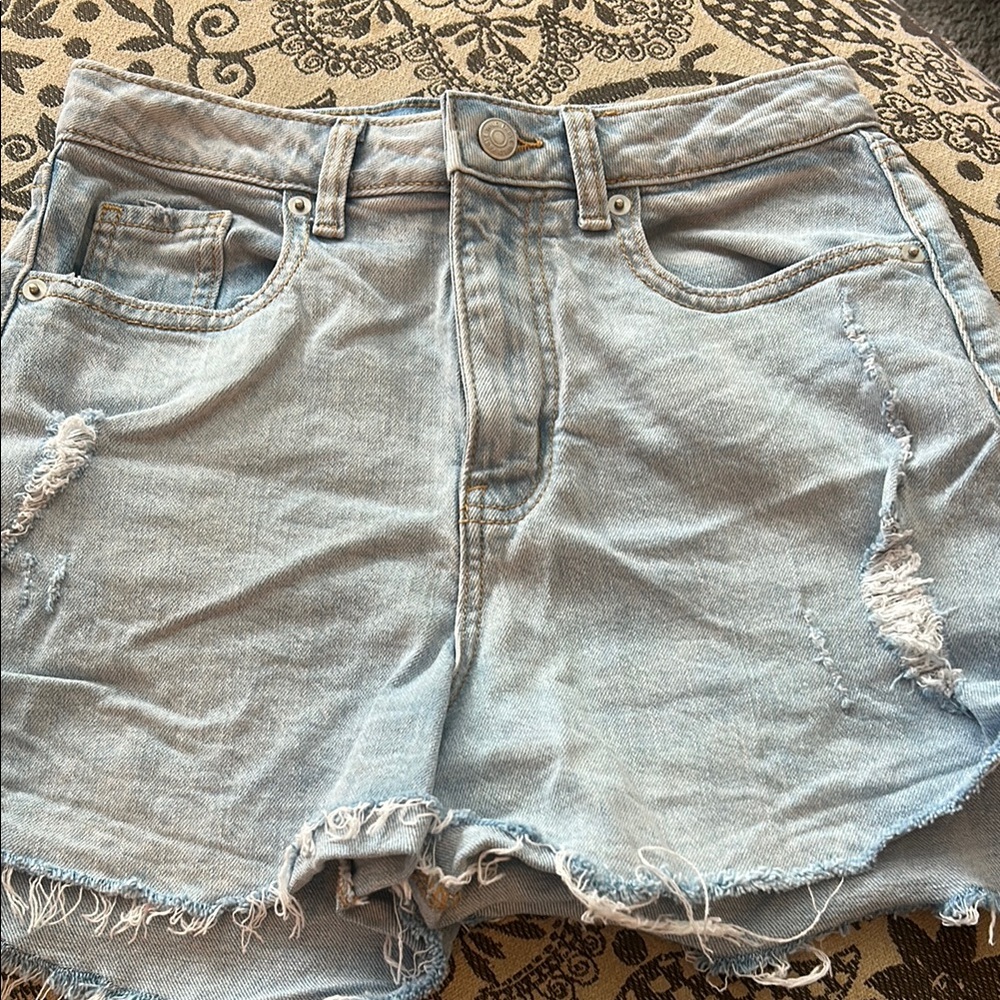 Light Blue Denim Women's Shorts